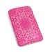 Leather iPhone case - Hot Pink Lace