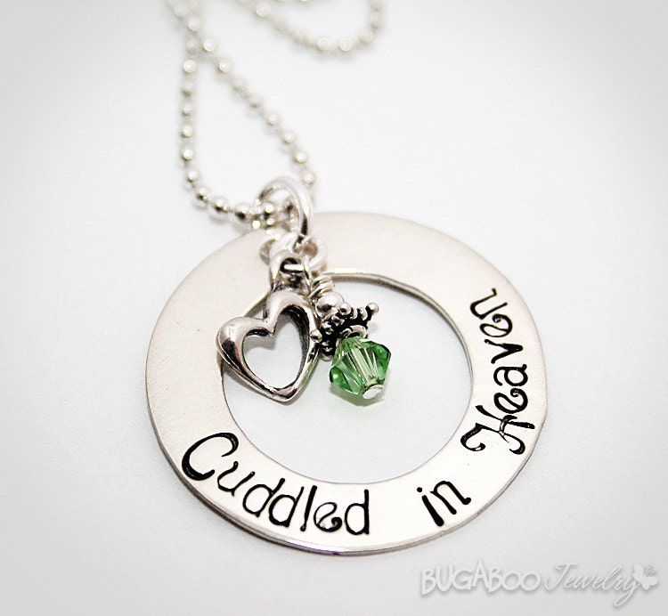 Cuddled in Heaven Eternity Washer Necklace
