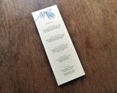 Printable Wedding Menu - Palma