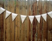 It's a Boy - Rustic Lace Doily Banner - Custom words and colors available - Baby Shower, Photography Prop