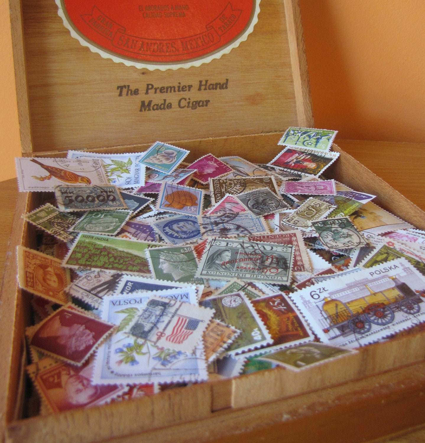 Lot of 50 Mixed Worldwide Vintage and Modern Postage Stamps for Altered Arts Collage Destash
