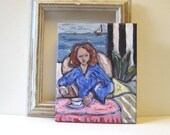Figure Portrait Painting Original Acrylic Painting Still life