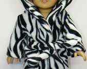 American girl doll zebra robe
