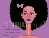 Hair Envy---African American Natural Hair Afro Print