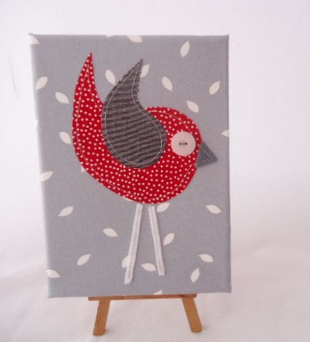 Oh so tweet....Nordic Grey and red SINGLE Free shipping Australia