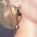 Artisan Earrings, Oxidized Silver, Lavender Pearl, Spiral Jewellery