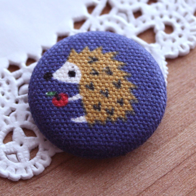 Woodland Hedgehog Pin