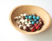 Felted Acorns - set of twenty in assorted sizes