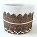 Made to Order: Handmade Moroccan Lace Porch Planter in White, Size Large