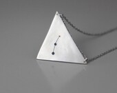 Secrets of the Pyramid Necklace- Custom Constellation and Zodiac Design or personalized words.