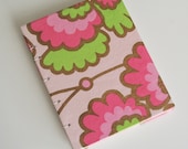 pink and gold floral coptic sketch journal