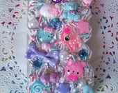 iPhone 4G or 4GS Case Decoden - Pastel Fairy Kei  - One of a Kind Ready to Ship