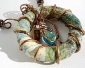 Decoupage Hoop Necklace 2
