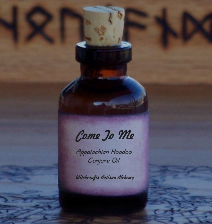 COME TO ME Artisan Appalachian Folk Hoodoo Conjure Oil for Compelling Love, Strong Attraction, Getting Attention, Attracting Money, Luck