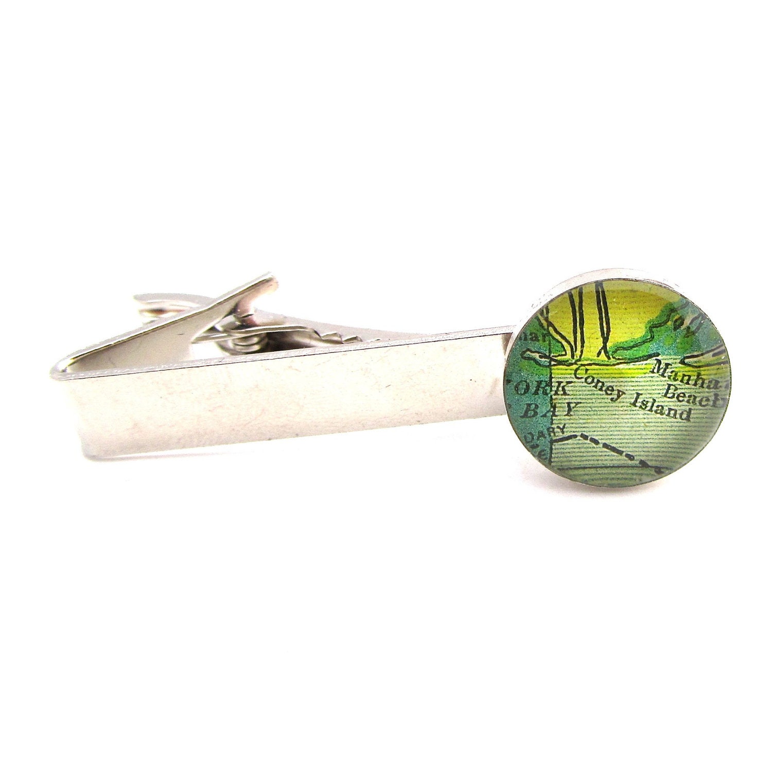 Coney Island Map Tie Clip