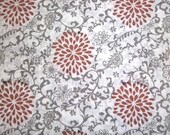 Organic Cotton Fabric Free with 2 yards purchase of any fabric - Dandelion Print - last half yard left of this series