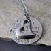 I Carry Your Heart. I Carry it in My Heart Handstamped Necklace