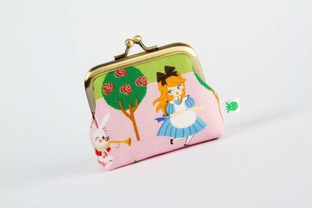 Deep mum - Run, Alice, run - metal frame purse