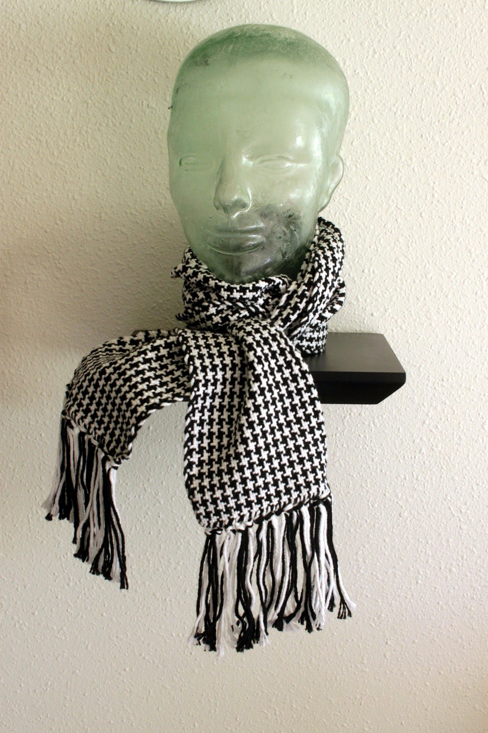Handwoven Scarf: Houndstooth Made to Order