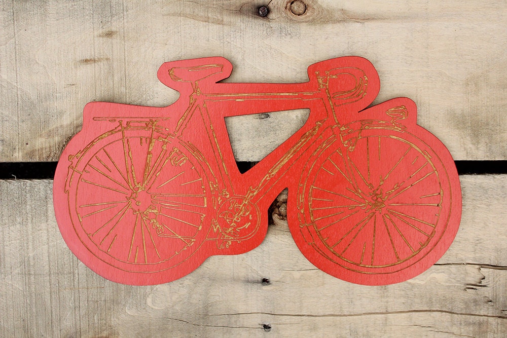 gift for bicycle lovers  -  bike wall hanging  -  under 20 dollar gift