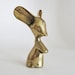 Vintage BRASS MOUSE - Animal Figurine - Bohemian Nursery Decor