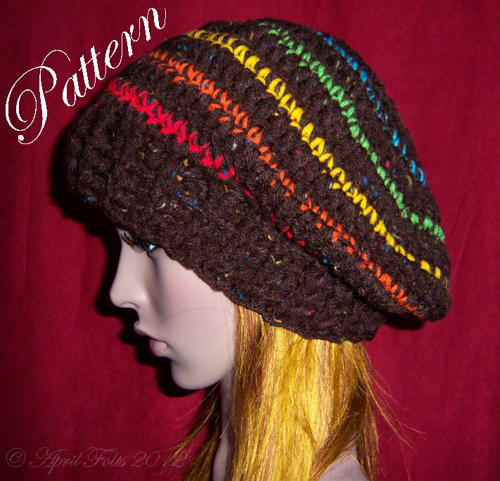 Quick and Chunky Slouchy Hat """P A T T E R N"""
