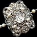 Bridal cuff bracelet, vintage style bracelet, wedding bracelet with Swarovski crystals and Swarovski pearls, wedding jewelry
