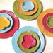 Lot of 4 Sets Hand Built Sushi Appetizer Tapas Tidbit Plates ONE LOT READY Aqua Lime Red Wasabi Sauce Dish Lacy Textures Food Safe Unique