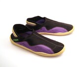 Aqua Sox Shoes Vintage 1980s Multicolor Summer Sandals LA Gear Men's size 9 1/2