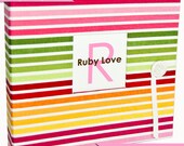 Baby Memory Book . Spring Stripes Album . Baby Book. Calendar. Journal : BRAND NEW SPRING 2012