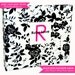 Modern Baby Memory Book . Black and White Rose Silhouette Album and Journal