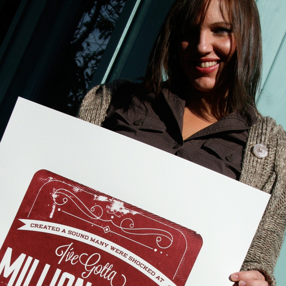 A Million Ideas. A limited edition hand pulled print (Second Edition)
