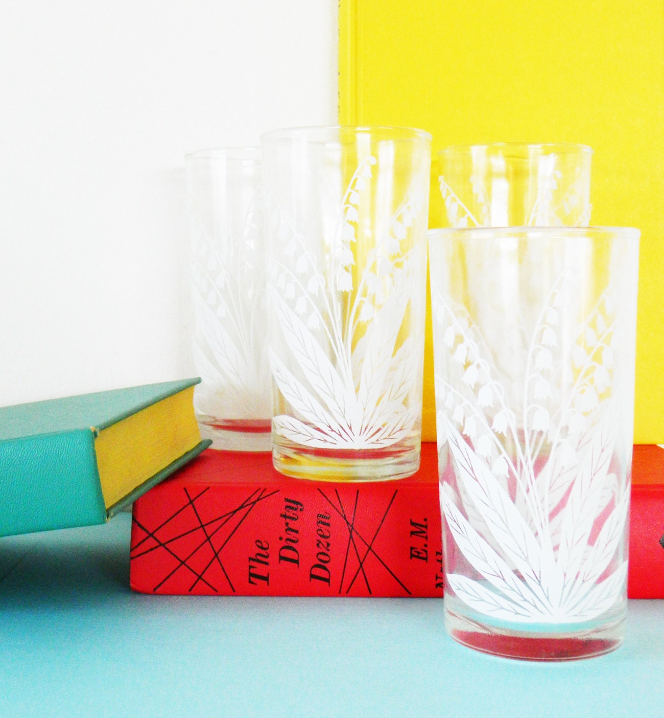 Vintage Cocktail Glass Set/Mad Men Barware/Vintage Glasses