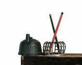 Get to the Point - Antique Cast Iron Pencil Sharpener - Drafting - Supplies - Vintage - Artist - Collectible