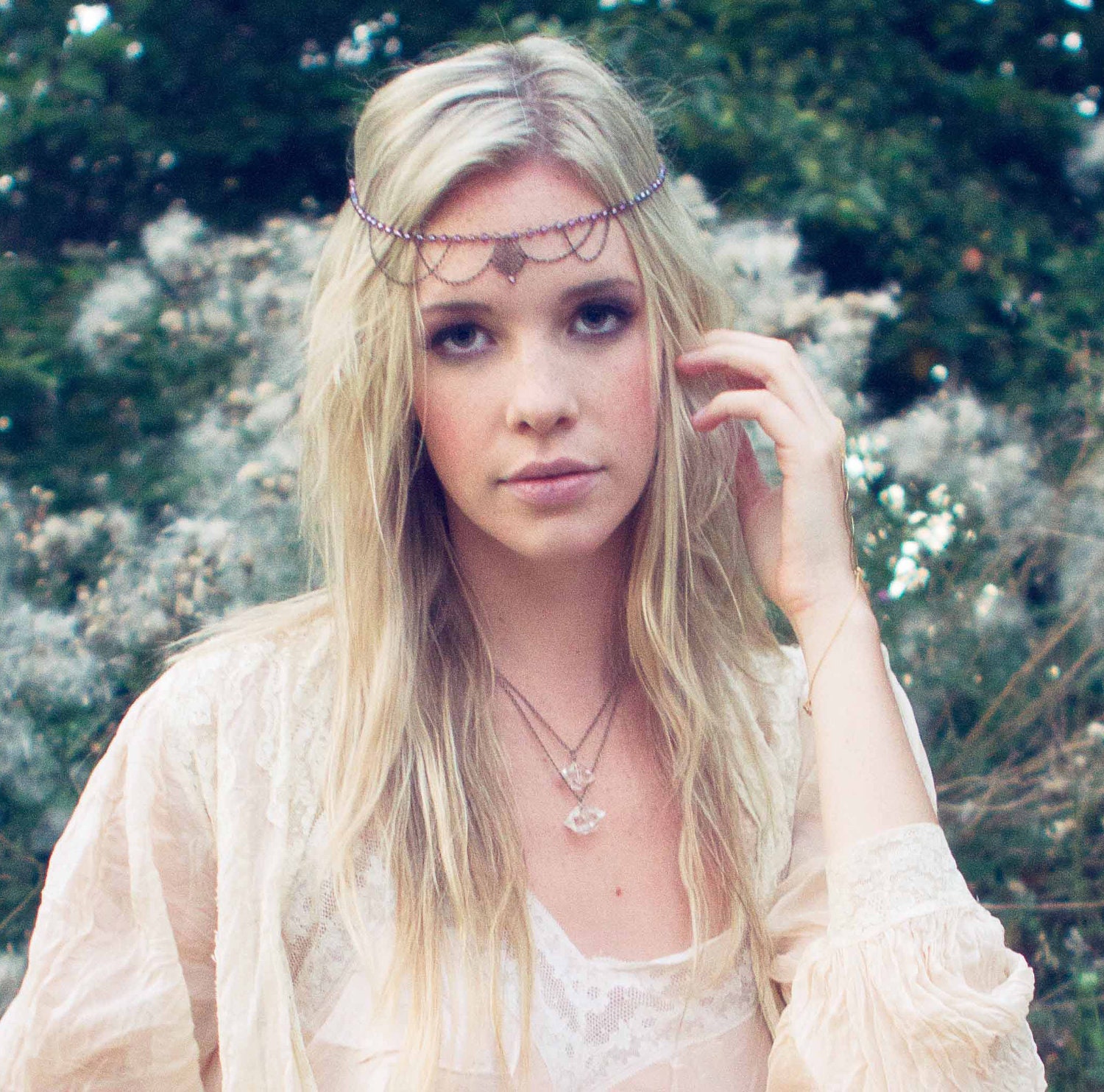 Evelyn Lavender Goddess Headpiece