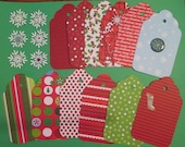 Christmas, Holiday Gift Tags  12 ea with 6 snowflakes. As shown