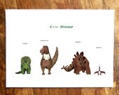 D is for Dinosaur Card