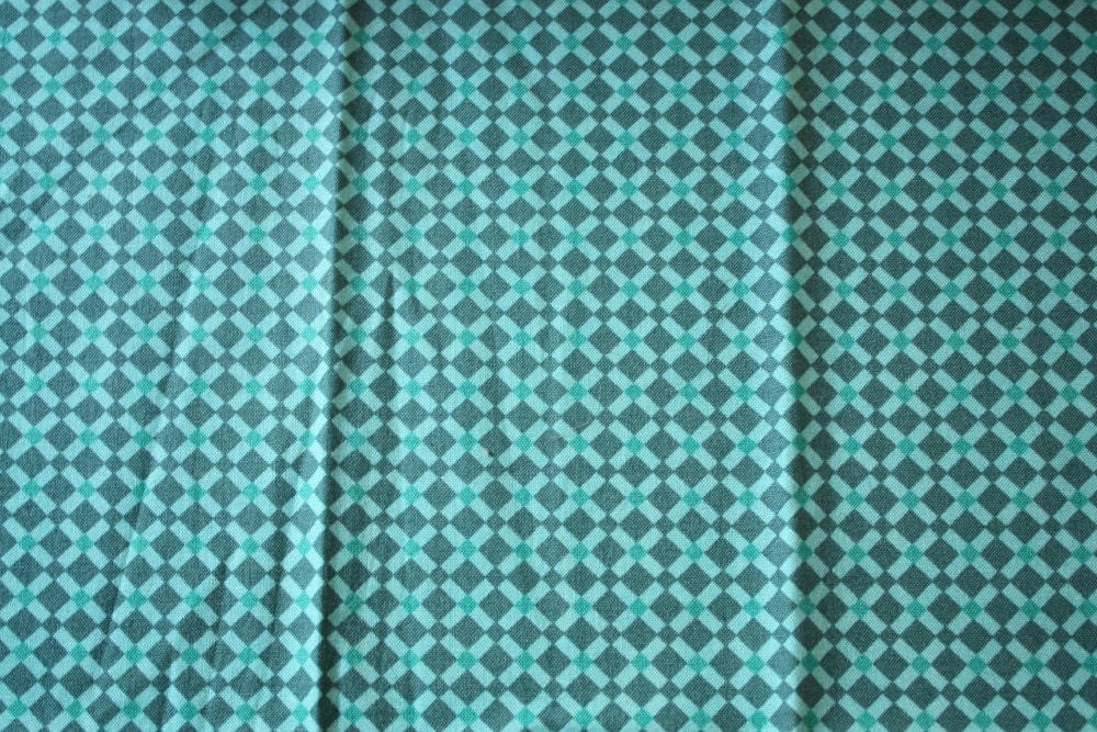 Domestic Bliss Lattice 1 Yard Cut - Aqua Colorway
