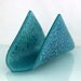 Fused glass  napkin holder, retro ornament design