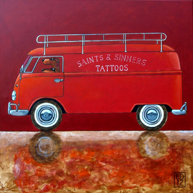 165 SAINTS AND SINNERS  - signed and numbered piezo print  14 x 14 cm / 5.5 x 5.5 inch