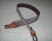 Monogrammed Rattlesnake Skin Custom Rifle Sling