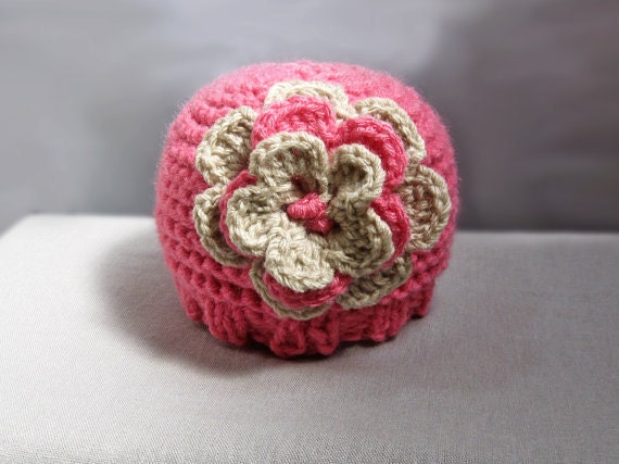 PDF pattern, knitting pattern for baby hat, baby newborn girl knit hat pattern, beanie pattern n 28
