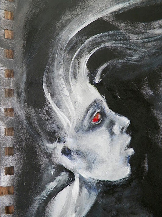 Vampire Original Painting- 'Scent of Flesh'