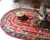 Bohoho Coiled  Mat, Hot Pad, Trivet  -  OVAL