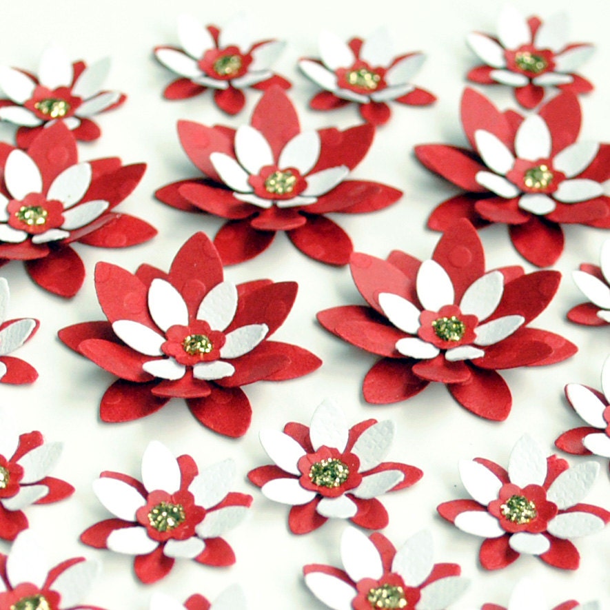 Handmade Paper FLOWERS - Qty 25