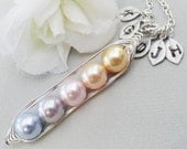 Sweet Peas In A Pod 2, 3,4 Or 5 Pearls Colors Of Tenderness  - Pick And Mix Your Colors