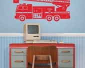 fire truck wall decal