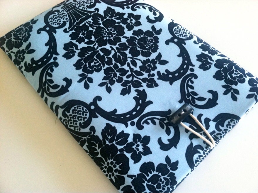 Damask iPad Case iPad Cover or Kindle Fire 8.9 inch Padded Sleeve for Women - Fleur