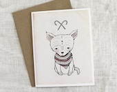 Scarf Pup Card - 1pc