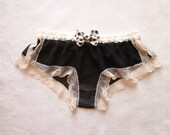 Black Chiffon Boxer/style SHIKKOKU (made to order)